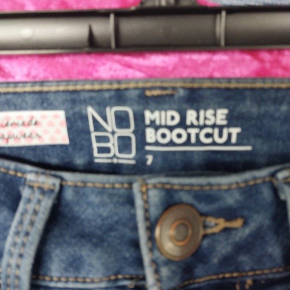 1016 Size 7j No Bo Upcycled Stretch Bell-Bottoms - Picture 5 of 6